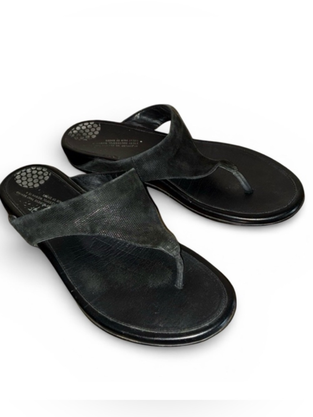 Fitflop Black Women's Sandals, Suede Upper, Molded Comfortable Sole. Eu 41 Euc